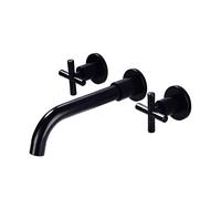 Bagno MONTRO MONTO Nero, Tap Mixer BRASSI, RUSHINSHOT Due ROUT e Rubinetto del lavello Bacino Freddo, A