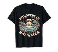 Bagno Onsen Introvert in Hot Water Maglietta