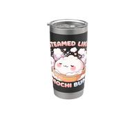 Bagno Onsen Streamed Like Mochi Bun Bicchiere termico in acciaio inox doppia parete