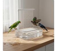 Bagno Pappagalli Automatico Doccia D'acqua Fontana Uccelli Ricircolo per Casa