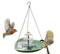 Bagno per da esterno, alimentato a energia solare, a forma di cuore, resistente alle intemperie, pompa a fontana solare per bagno di , per ara, passeri, parrocchetti, , C