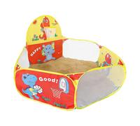 Bagno per palloni - giochi pieghevole con cestino da basket - Mini piscina rinforzata per bambini, giochi per interni ed esterni, compleanno, Natale, cameretta dei bambini e giorno del