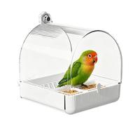 Bagno per Pappagalli Mangiatoia Esterna Estraibile per Pappagalli con 2 | Bagno e Alimentatore per Uccelli per Interni, Esterni, Inseparabili, Canarini, Budgerigar, Diamanti Man