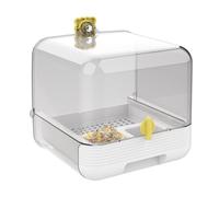 Bagno per parrocchetti, rimovibile per gabbia, ciotola trasparente 2 in 1, facile da pulire, per interni ed esterni, in giardino e terrazza per animali domestici