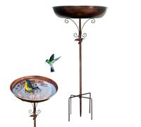 Bagno Per Uccelli Da Esterno | Mangiatoia Da Giardino | Ciotola In Metallo Decorativa Per Cortile Terrazzo Balcone E Spazi Esterni