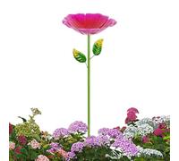 Bagno per Uccelli da Esterno,Vasca per Uccelli a Forma di in Metallo Colorato con Paletti - Bacinella da Giardino per Esterno Mangiatoia,Cortile Giardino Terrazza Balcone E Spazi Esterni Aperti