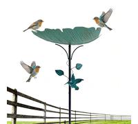 Bagno per Uccelli Esterni | Decorativa Distributore Di Cibo | Mangiatoia Volatili su Piede | per Casa Giardino Cortile Posteriore Paesaggio Voliera Figlioni Passeri