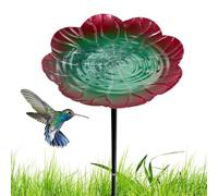 Bagno per uccelli | Giardino per uccelli in metallo abbeveratoio per uccelli, colonna di alimentazione con tre denti piedistallo per decorazione giardino, balcone, prato, terrazzo, stagno