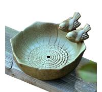 Bagno per uccelli in ceramica per esterni,Ciotola decorativa in stile retrò per uccelli | Ciotola da giardino per uccelli per uccelli scoiattoli insetti sul prato e sulla terrazza