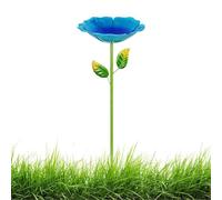 Bagno per Uccelli in Metallo | Vasca per Uccelli a Forma di in Metallo Colorato con Paletti - Decorazione per Bagni e Mangiatoie per - Cortile Giardino Terrazza Balcone E Spazi Esterni Aperti