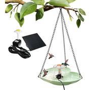 Bagno per uccelli per esterni, cascata artistica a forma di cuore d'amore, distributore d'acqua per uccelli, pettirossi e passeri, nonché per recinzioni, balconi, corrimano, cortili e