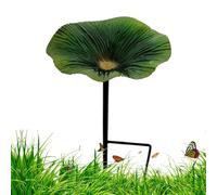 Bagno per uccelli per esterni | Mangiatoia per uccelli con asta in metallo e abbeveratoio per uccelli - a forma di decorazione per giardino e terrazza