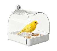 Bagno per Uccelli per Parrocchetti Mangiatoia Esterna Estraibile per | Vasca da Bagno per Gabbia di Parrocchetti per Interni, Esterni, Inseparabili, Canarini, B