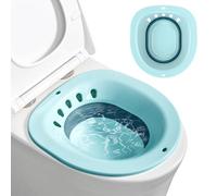 Bagno pieghevole per WC, bidet per WC, vasca da bagno portatile per il trattamento delle emorroidi, cura del letto settimanale, donne incinte e anziani (verde scuro)
