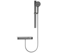 Bagno Pieno Rame Cintura Storage Table Display Digitale Grande Top Spray Liftable Doccia Doccia, Tubo Quadrato Pistola Grigio è Semplice