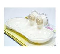 BAGNO PLASTICA MENSOLA DOCCIA PORTA 2 SAPONE ATTACCO A VENTOSA