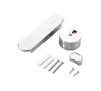 Bagno Serrature per la privacy pubblica Silenzioso Push Zinchi Leghe Partizione Porta Facile installazione Partizione Hardware di sicurezza Spinta silenziosa per porta del bagno