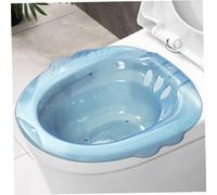Bagno sitz per emorroidi donne, oltre il bagno di sitz, anti-overflow, kit da bagno, bagno sitz portatile per emorroidi (blu)