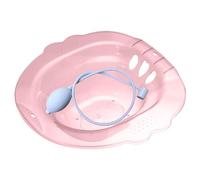 Bagno sitz per emorroidi vasca da bagno sitz portatile sopra il gabinetto postpartum portatile con fori di scarico e attacco bidet a filo area seduta larga stile 4