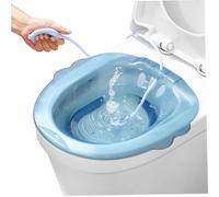 BAGNO SITZ PORTATALE SUL WIRE BIDET PORTATABILE CON FLUSHER ATTIVITO DI BIDET ATTO ANTERIORE PER EMORROIDI POSTPARTUM PRIVATO BLU blu, Viaggio
