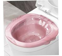 Bagno sitz Postpartum, oltre il bagno Sitz Bath per emorroidi, bagni di sitz anti-overflow, bagno sitz per toilette per emorroidi postpartum cure private (rosa)