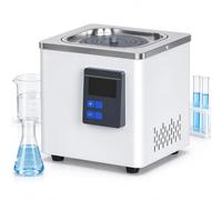Bagno Termostatico Digitale a 1 Foro, 4,96 L, Controllo LCD PID | Riscalda campioni e reagenti, interruzione a secco, copertura regolabile ad anello, ricerca e istruzione
