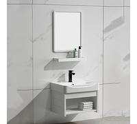 Bagno Vanities Cabinet Sink Combo Per Piccolo Spazio, Armadietto Lavandino Bagno, Lavandino Bagno Vanity Set, Bagno galleggiante Vanity