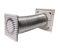 Bagno Ventilazione Kit / Extractor Fan Con Alluminio Tubo E Al di Fuori