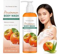 Bagnodoccia al Cachi per Anziani, Deodorante Solido Antiodore, Detergente Profondo al Cachi, Profumo Fresco, Idratante Corpo