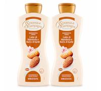Bagnodoccia Crema Latte di Mandorla e Burro di Karité, Docciaschiuma Idratante, Set da 2 Flaconi da 650 ml, Pelle Morbida e Profumata
