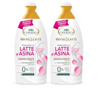 Bagnodoccia Latte d'Asina Addolcente con Phyto-Estratto e Latte d'Asina, Formula Delicata, 0% Coloranti, Paraffina, Parabeni e Siliconi, Detergente Corpo Nutriente per Pelle Sensibile - 2 Unita 520ml
