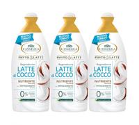 Bagnodoccia Latte di Cocco Nutriente, Docciaschiuma Idratante con Phyto-Estratto di Cocco, Detergente Corpo Delicato, 0% Coloranti, Paraffina, Parabeni e Siliconi - 3 Unita da 520ml