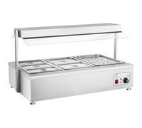 Bagnomaria Professionale Senza Acqua Tavola Calda Teca Per Buffet 6 Contenitori