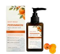 Bagnoschiuma al cachi contro l’odore senile, bagnoschiuma deodorante al cachi, formula sapone detergente naturale per tutto il corpo, ascelle e zona intima (1Pezzo)