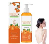 Bagnoschiuma al cachi e tè verde, Bagnoschiuma al cachi per il controllo degli odori corporei, Deodorante naturale per il corpo, Profumo fresco, Pulizia profonda e idratazione del corpo (1 pezzi)
