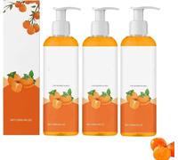 Bagnoschiuma al Cachi, Estratto Naturale di Cachi Giapponese, Detergente Corpo Deodorante, Pulizia Profonda, per Piedi, Cosce e Zona Inguinale