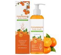 Bagnoschiuma al Cachi per il Controllo degli Odori Corporei, Bagnoschiuma al Cachi per l'Odore degli Anziani, Profumo Fresco, Detergente e Idratante in Profondità