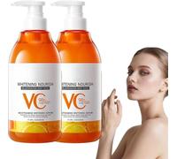 Bagnoschiuma alla vitamina C e niacinamide, Bagnoschiuma nutriente e ringiovanente alla vitamina C, Gel doccia detergente ed esfoliante profondo, Pelle dall'aspetto più liscio