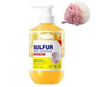 Bagnoschiuma allo zolfo, Bagnoschiuma emolliente, Formula idratante profonda, Detergente multi-azione, La confezione include una pallina da bagno (1pcs)