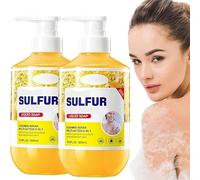 Bagnoschiuma allo zolfo, detergente multi-azione riparatore e gel doccia, bagnoschiuma detergente allo zolfo per pulizia profonda, gel doccia per donne e uomini (2pcs)