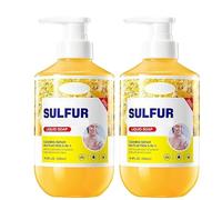 Bagnoschiuma allo zolfo, Detergenti detergenti allo zolfo, Goditi un'esperienza doccia rilassante, Detergente e doccia multi-azione, Prodotti essenziali per viaggi e bagno (2PCS)