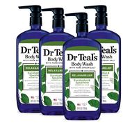 Bagnoschiuma Dr. Teal's con sale Epsom puro Relax & Relief con eucalipto e menta verde 24 fl oz (confezione da 4) (la confezione pu variare)