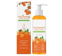Bagnoschiuma, gel doccia al cachi, sapone deodorante purificante, rimane ben mantenuto tutto il giorno, idratazione lenitiva per la pelle, 120 ml per appartamento, viaggi, casa