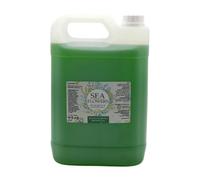 Bagnoschiuma in tanica da 5L linea cortesia Sea Flowers per hotel e b&b, ricarica bagnoschiuma con fragranza di argan bio ed estratti di alghe di mare
