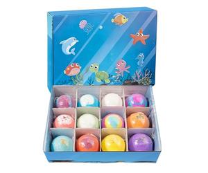 Bagnoschiuma in - Tema Animali Marini Si Sciolgono Velocemente Nutrienti | Palline da Bagno con Giocattolo Nascosto | per Bambine Ragazze Prescolari Piscina Spiaggia Acquatico Casa Viaggio