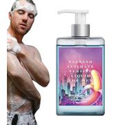 Bagnoschiuma intimo da uomo profumato al profumo blu - Gel doccia Deep Clean | Detergente delicato a base vegetale con PH equilibrato per rinfrescare e lenire il bagno quotidiano, i viaggi, il dormito