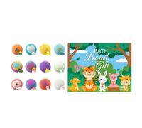 Bagnoschiuma per Bambini - Set da 12 Pezzi Variopinte | Con Piccoli Animali Giocattolo Dentro | Ideali per Relax, Party, Compleanno, Regalini