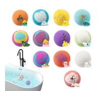 Bagnoschiuma per Bambini - Set da 12 Pezzi Variopinte | Con Piccoli Animali Giocattolo Dentro - Per Ragazzi e Ragazze, Bagno, Relax, Gioco, Compleanno