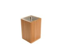 Bagnoxx bambù Porta batuffolo di Cotone, Porta batuffolo di Cotone Marrone (LxPxA): 7,6 x 7,6 x 11 cm