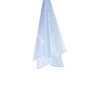 Bagnoxx Guarnizione doccia Guarnizione a labbro abrasivo con tubo flessibile trasparente 100cm, für 6mm Glasstärke